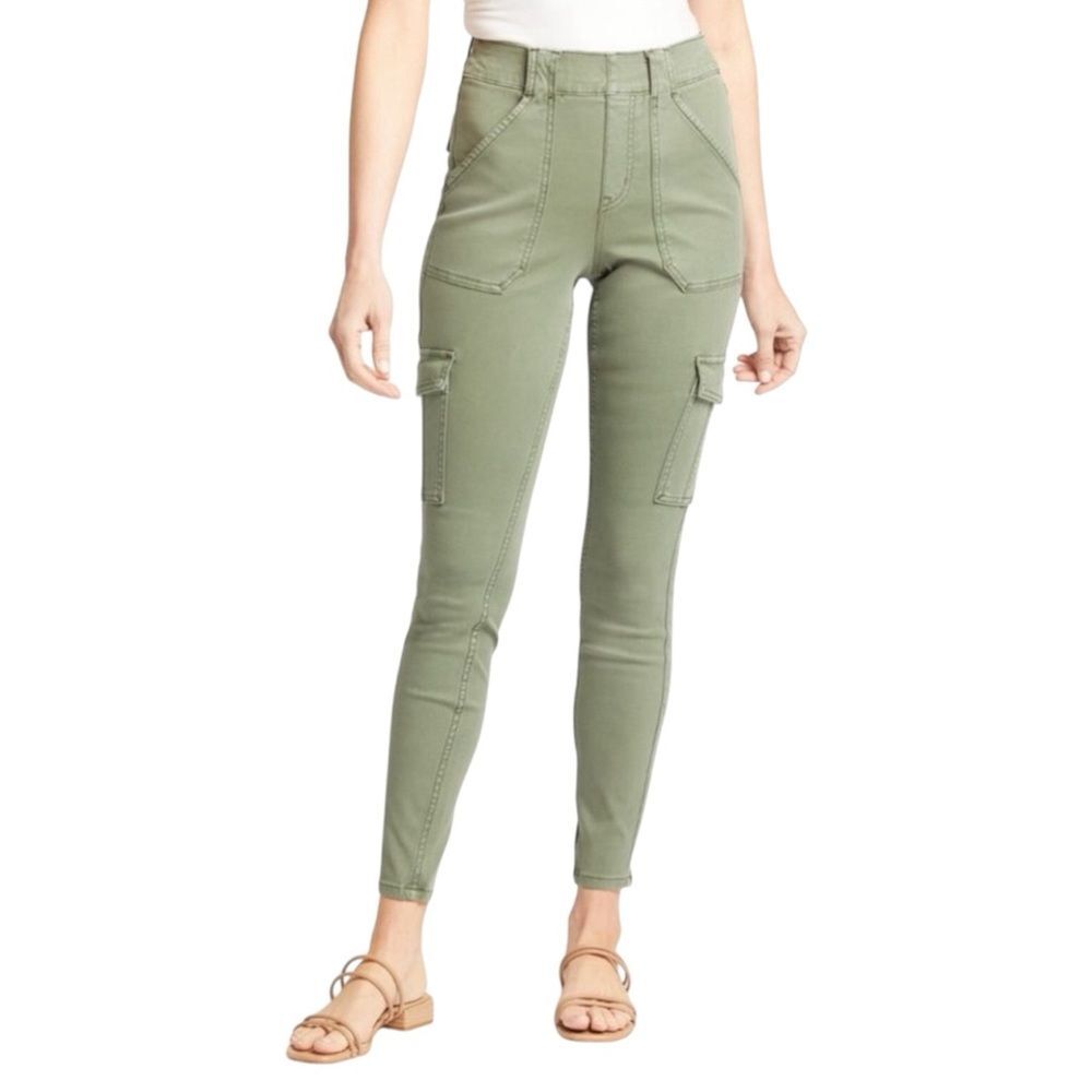 SPANX Women's Stretch Twill Ankle Cargo Pants | Size Medium